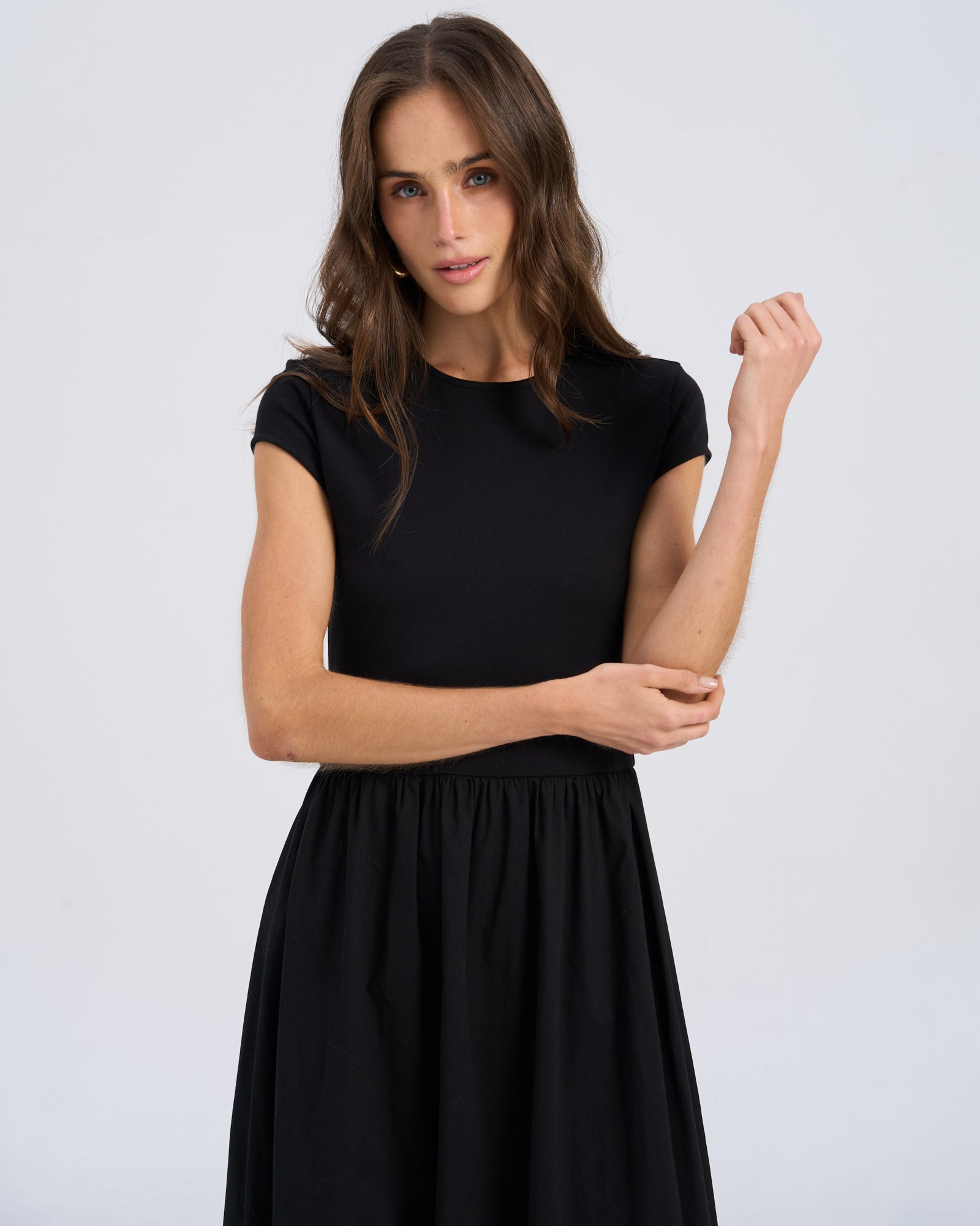 AWROSEMARY CAP SLEEVE MAXI DRESS